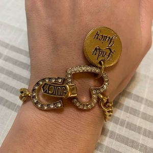 Vintage Juicy Couture Gold Link Bracelet Authentic